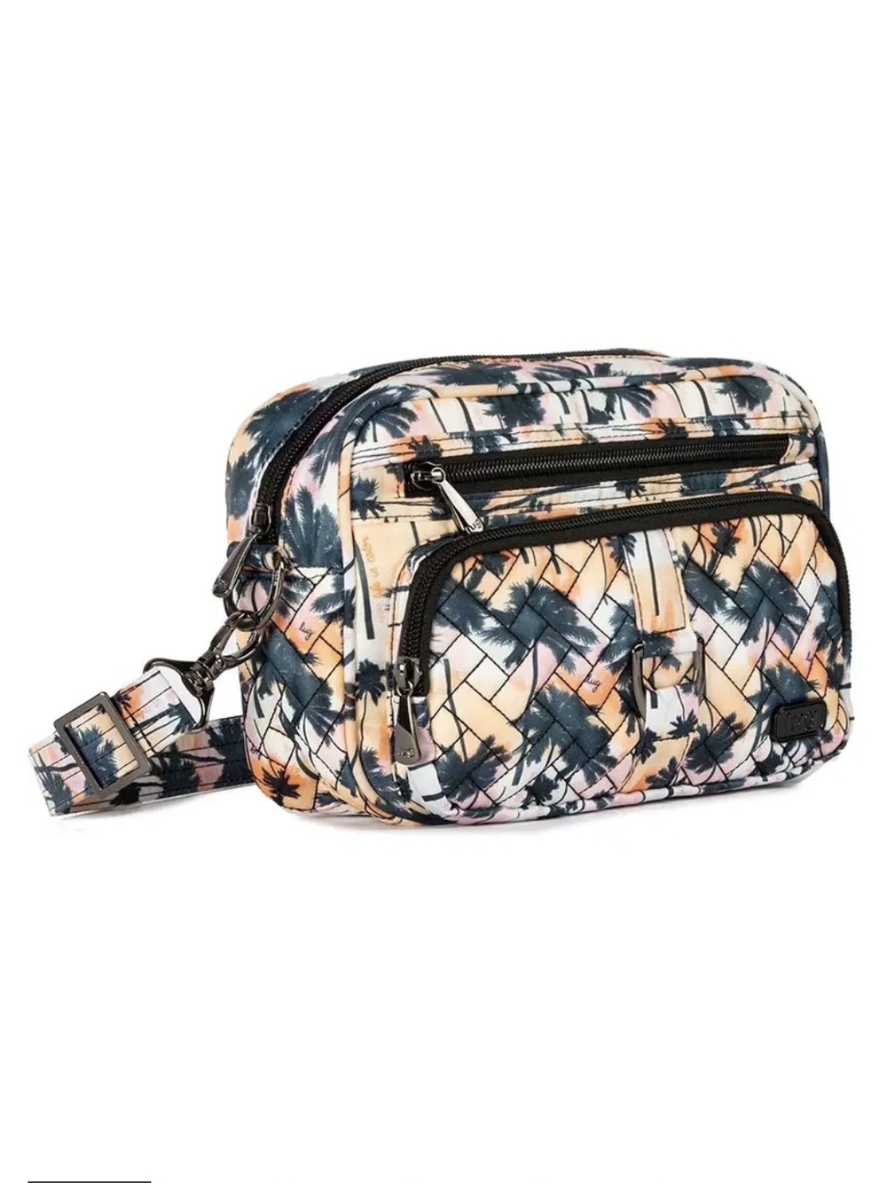 LUG Carousel Convertible Crossbody / Belt Bag in Palm Sunset